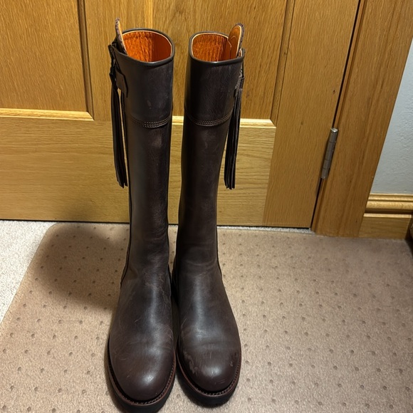 Penelope Chilvers Tall Tassel Boot Conker Brown Leather EU 38 / US 7 - Picture 3 of 6